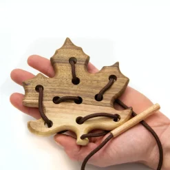 Wooden Lacing Leaf
