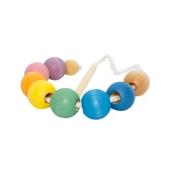 Wooden Lacing Toy - Pastel