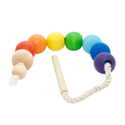 Wooden Lacing Toy - Rainbow