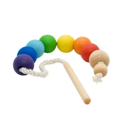 Wooden Lacing Toy - Rainbow