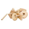 Wooden Lacing Toy With Geometric Shapes