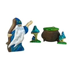 Wooden Magic Mushrooms - Set of 2