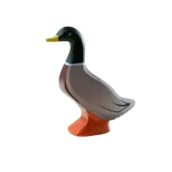 Wooden Mallard Duck - Standing