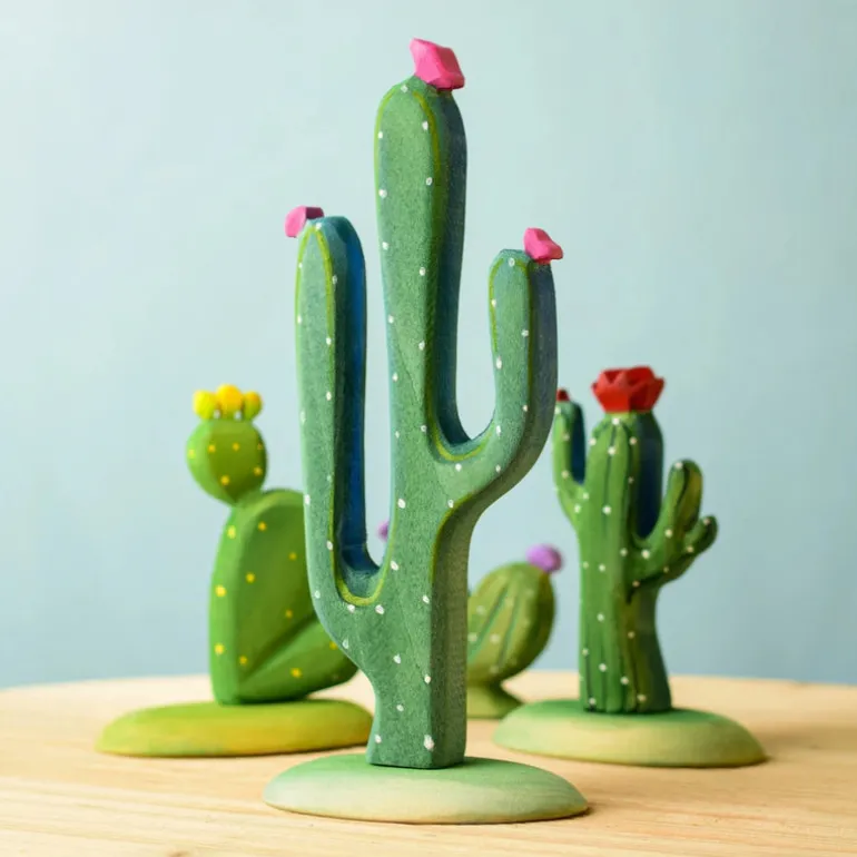 Wooden Mexican Cactus