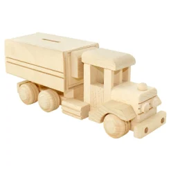 Wooden Money Box Truck Small - Jessie
