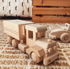 Wooden Money Box Truck Small - Jessie