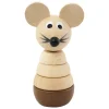 Wooden Mouse Stacking Puzzle - Murphy