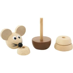 Wooden Mouse Stacking Puzzle - Murphy