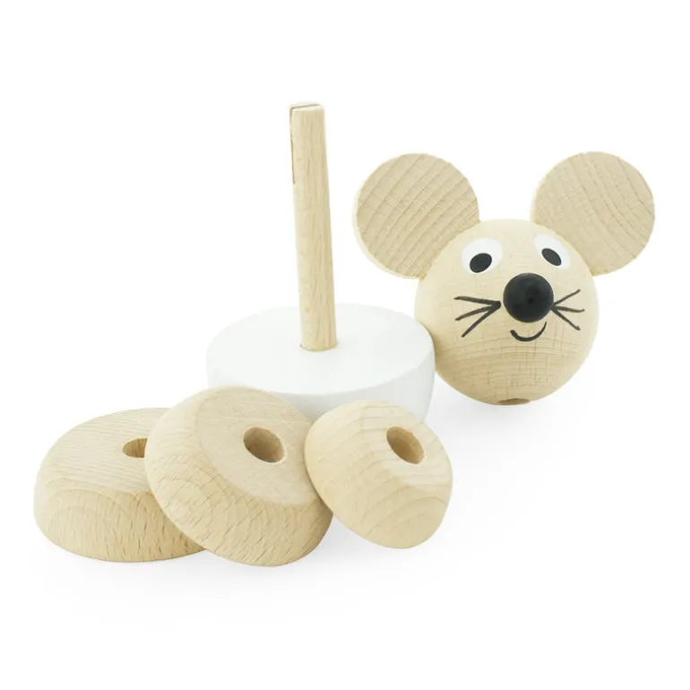 Wooden Mouse Stacking Puzzle - Hobbs