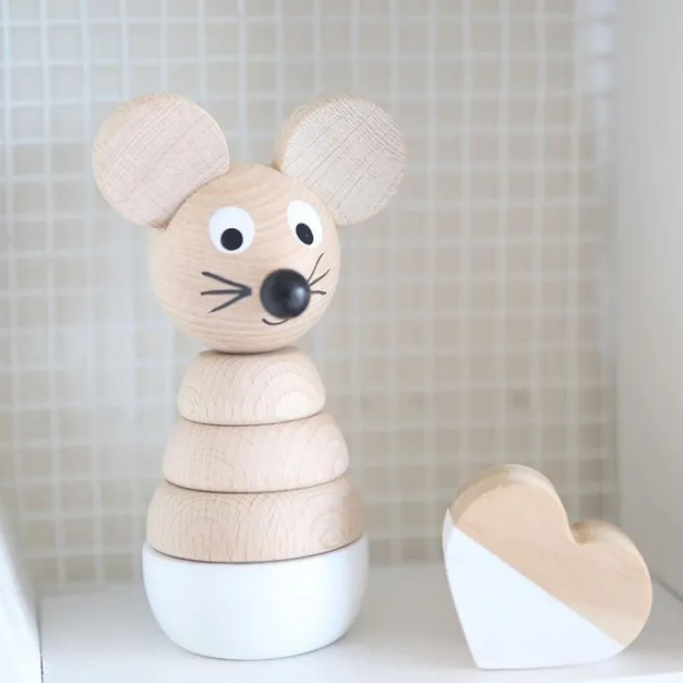 Wooden Mouse Stacking Puzzle - Hobbs