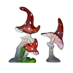 Wooden Mushrooms - Set of 2