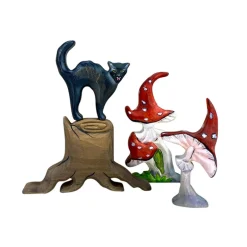 Wooden Mushrooms - Set of 2