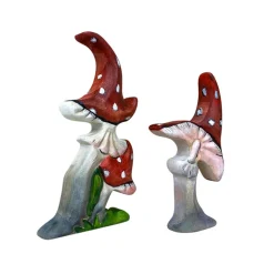 Wooden Mushrooms - Set of 2