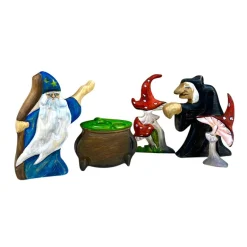 Wooden Mushrooms - Set of 2