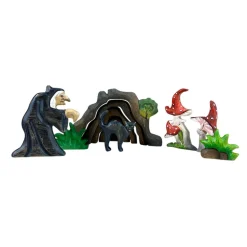 Wooden Mushrooms - Set of 2