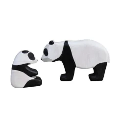 Wooden Panda Bear Set