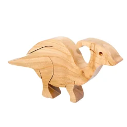 Wooden Parasaurolophus Figure