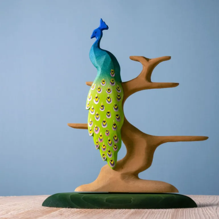 Wooden Peacock