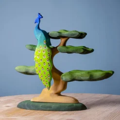 Wooden Peacock