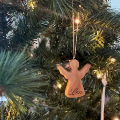 Wooden Personalised Christmas Ornament - Angel