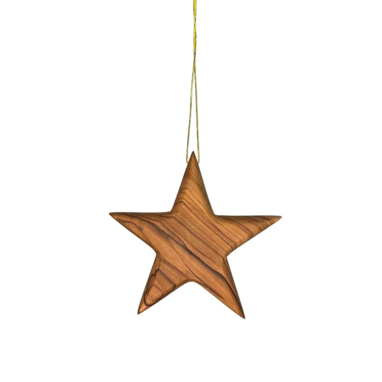 Wooden Personalised Christmas Ornament - Star