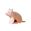 Wooden Piglet - Sitting