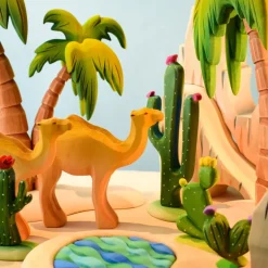 Wooden Pin Cushion Cactus