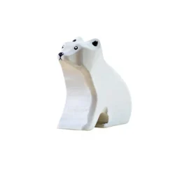 Wooden Polar Bear Set - Mum & Two Cubs