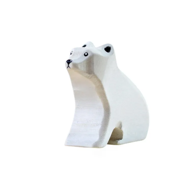 Wooden Polar Bear Set - Mum & Two Cubs