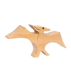 Wooden Pterodactyl Figure