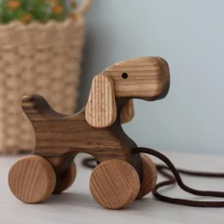 Wooden Pull Along Dog