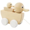 Wooden Pull Along Duck With Duckling - Gretel