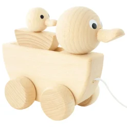 Wooden Pull Along Duck With Duckling - Gracie