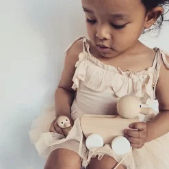 Wooden Pull Along Duck With Duckling - Gretel