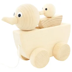 Wooden Pull Along Duck With Duckling - Gracie