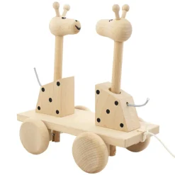 Wooden Pull Along Giraffes - Damien & Desmond