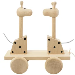 Wooden Pull Along Giraffes - Damien & Desmond