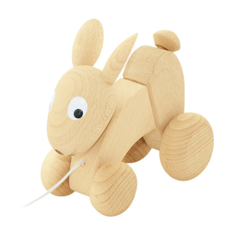 Wooden Pull Along Rabbit - Luna