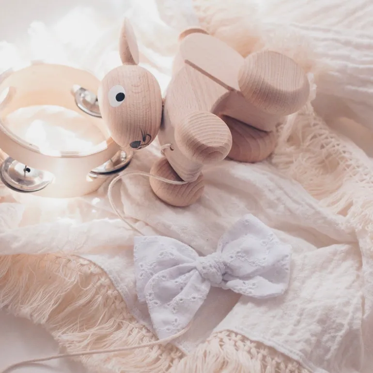 Wooden Pull Along Rabbit - Luna