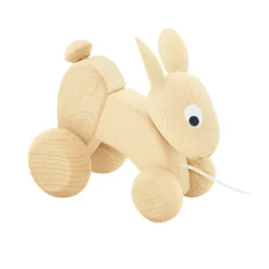 Wooden Pull Along Rabbit - Luna