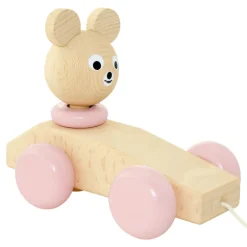 Wooden Pull Along Toy Bear - Helena