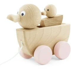 Wooden Pull Along Toy Duck With Duckling - Georgia