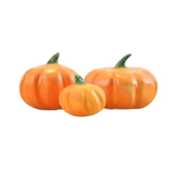Wooden Pumpkins - Set of 3