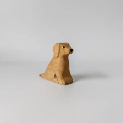Wooden Puppy Sitting