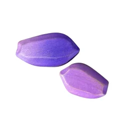 Wooden Purple Rocks - Set of 2