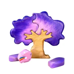 Wooden Purple Rocks - Set of 2