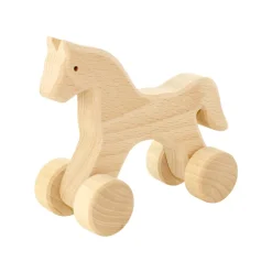 Wooden Push Along Horse - Abby