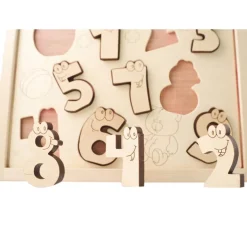 Wooden Puzzle - Funny Numbers