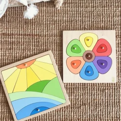 Wooden Puzzle Flower