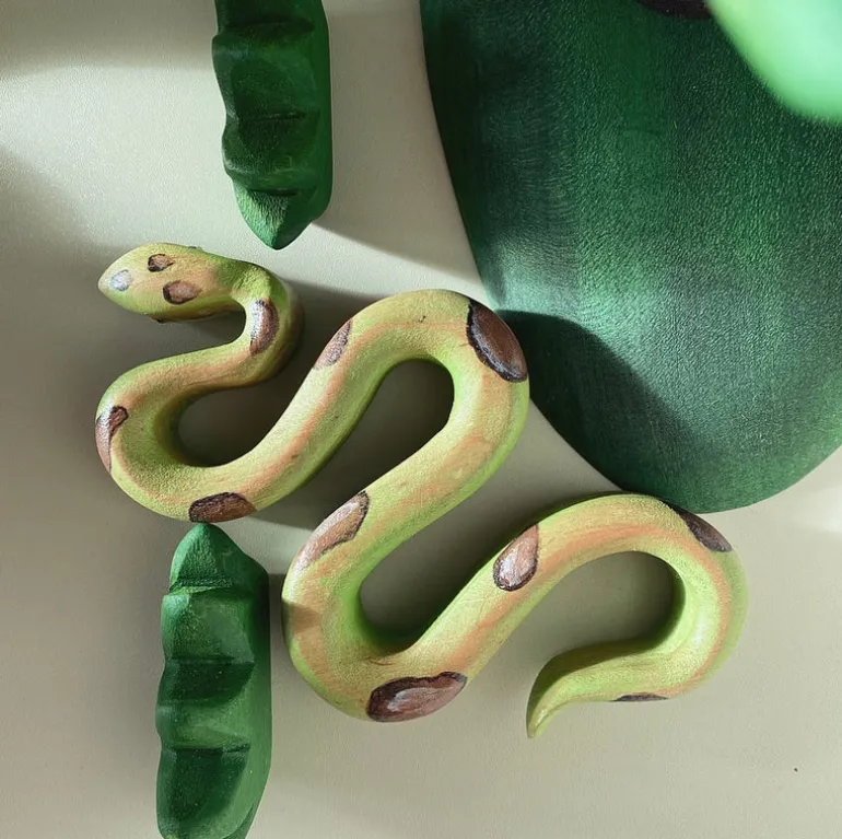 Wooden Python Snake